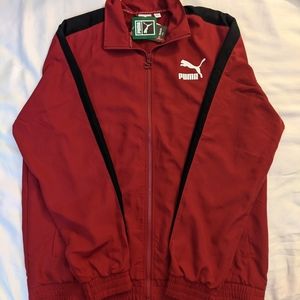 NWT Puma men's large woven track jacket